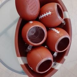 Tray And BEER Glass Football Collectables