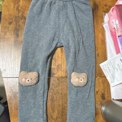 Baby girl pant fleece bottom size 2 years toddler girl gray pant unisex little boy pant  Comes from pet free smoke free home  Washed with detergent &