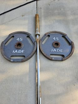 Olympic bar and weights