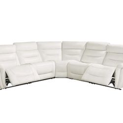 Cindy Crawford White Sectional New
