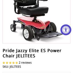 Jazzy Elite ES Mobility Scooter Chair 
