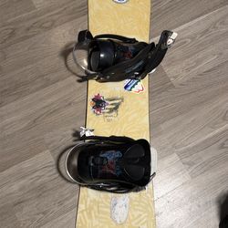 Kids snowboard