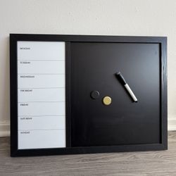 MARTHA STEWART Calendar Combo Chalk & Marker Board