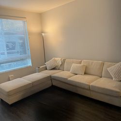 Bumblr 117.4" Convertible Sectional Couch with Storage Seat, 6 Seat Modern U Shaped Sectional