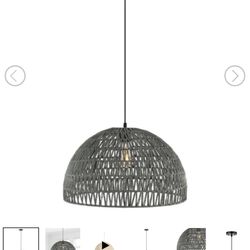 Brand new 20 inch hanging light with bulb included