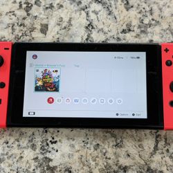 Nintendo Switch HAC-001 V1 UNPATCHED 32GB - Neon Red