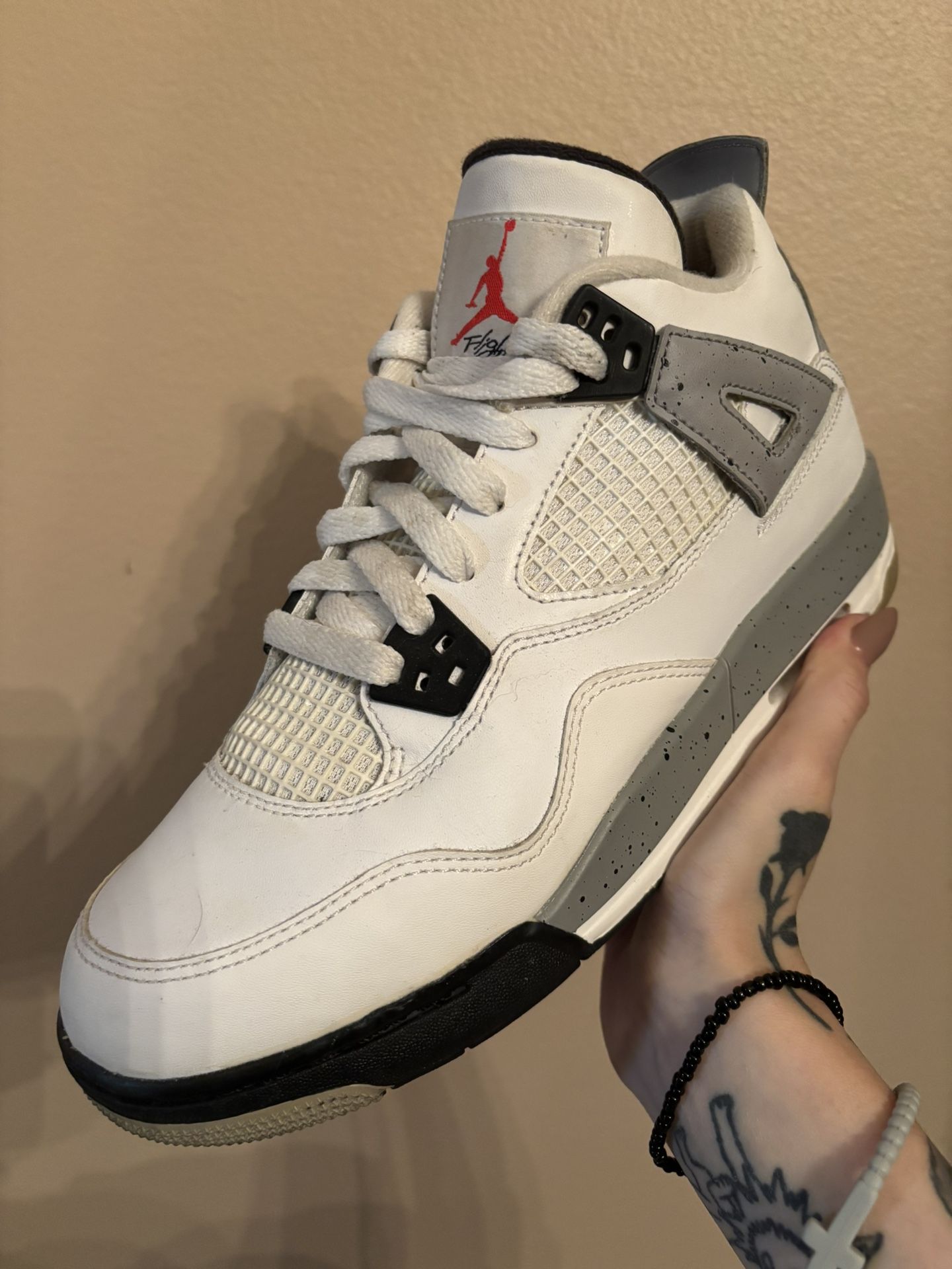 Air Jordan 4 Retro OG BG 'White Cement' 2016