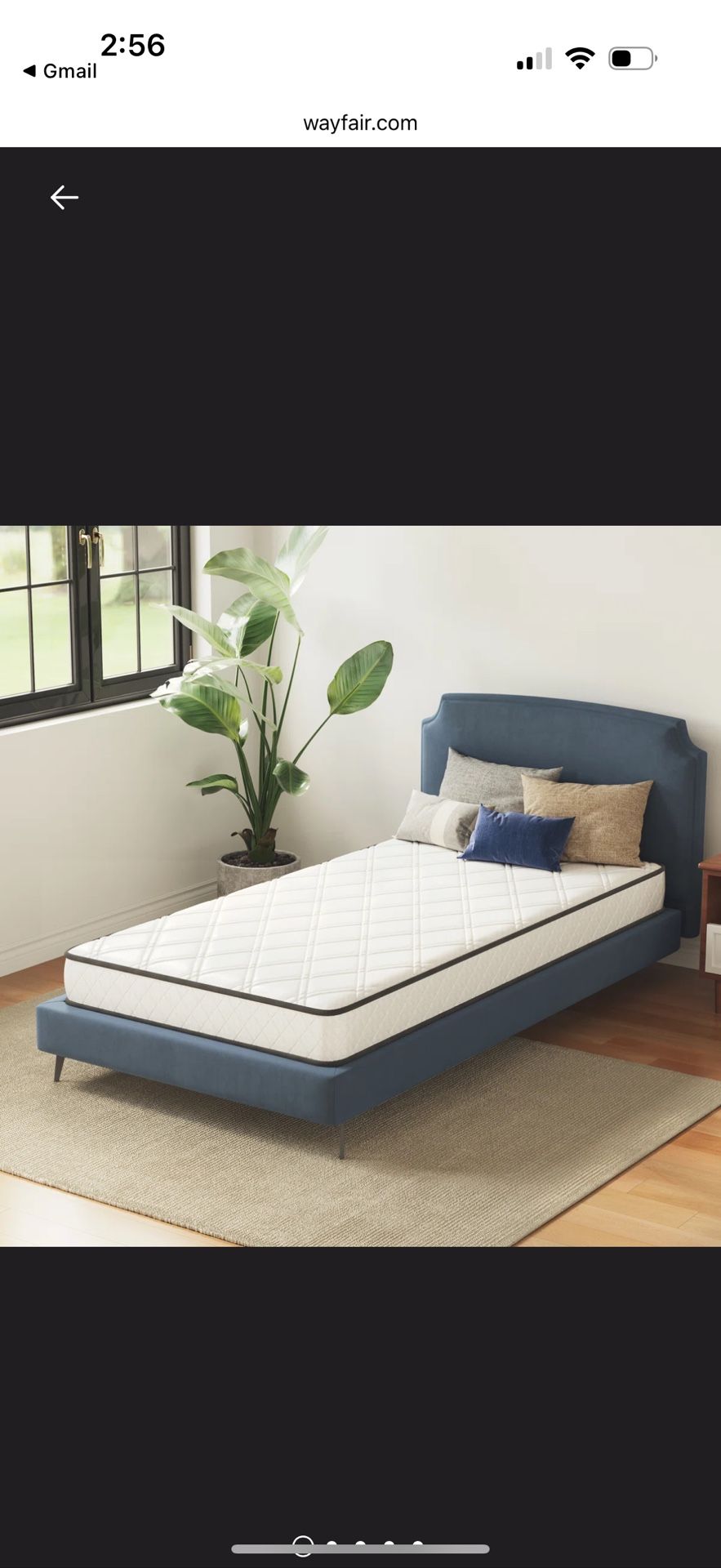 2 Wayfair 6inch Twin Innerspring Mattresses (mattresses Only)