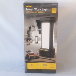 KODA LED Tower Work Light with Power and USB Ports