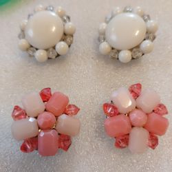 2 Vintage Sets Of German Earrings From the War Era