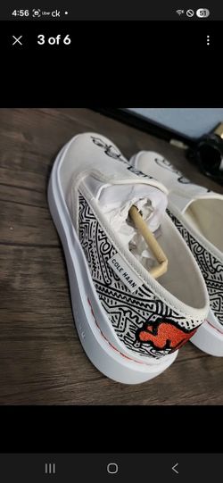 Anne Cole Slip On Shoes White Size Cole Haan Keith Haring Grandpro Rally Sneakers Size 6 White Cream Slip On Shoes