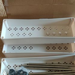 Storage Cart 3 Tier Rolling Utility Cart Mobile Shelving Unit Organizer with Wheels for Bathroom, Kitchen,