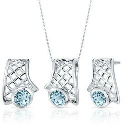 Beautiful 925 Sterling Silver Necklace and Earrings