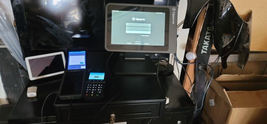 Upserve,  Toast Tablet , Ingenico Credit Card Reader  Point Of Sale And Cash Register 