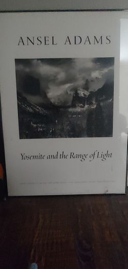 Ansel Adams Yosemite And The Range Of Light, Clearing Winter Storm Framed Poster
