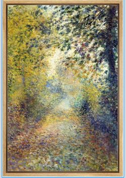 The Wood: Renoir Framed painting - 16x24in