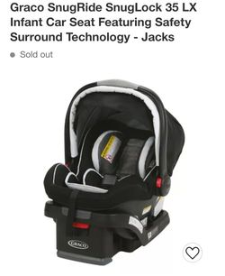 Graco SnugRide SnugLock 35 LX Infant Car Seat Featuring Safety Surround Technology - Jacks