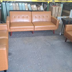 New Futon Sofa,  Loveseat,  Accent Chair And End Table See Pictures For Dimensions 