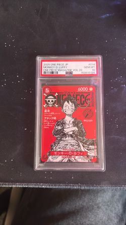 Luffy magazine promo PSA 10