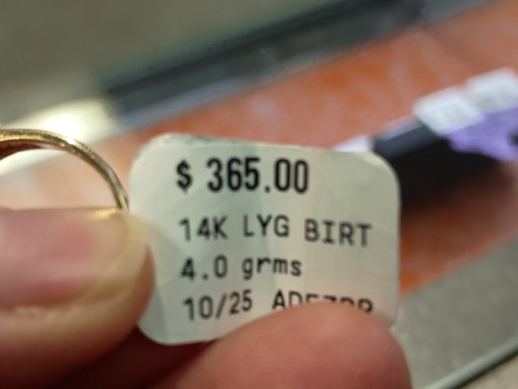 Red Stone Ring Size 9