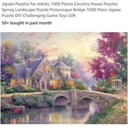 Puzzle-1,000 Pieces- Used Once- New Condition 