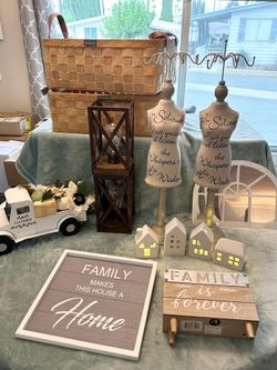 Farmhouse decor home decor wall decor lamps baskets ceramic houses & more