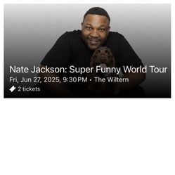 Nate Jackson Tickets Comedy Concert 