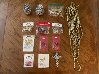 Random Christmas or General Crafting Decor - New and Used - $10.00 for the Lot