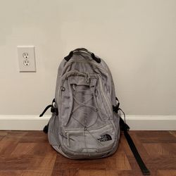 North Face School Backpack – Used, Grey