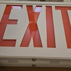 Never Used...Exit Sign. Must Be Hardwired