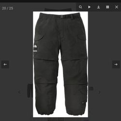 BRAND NEW Supreme North Face Trekking Zip Off Belted Pants size LARGE