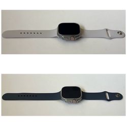 Apple Watch Ultra Series 2 49mm GPS + Cellular unlocked in great condition with Midnight Sport Band M/L, Starlight Sport Band S/M and charger in great