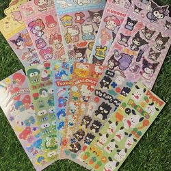 Sanrio sticker sheets