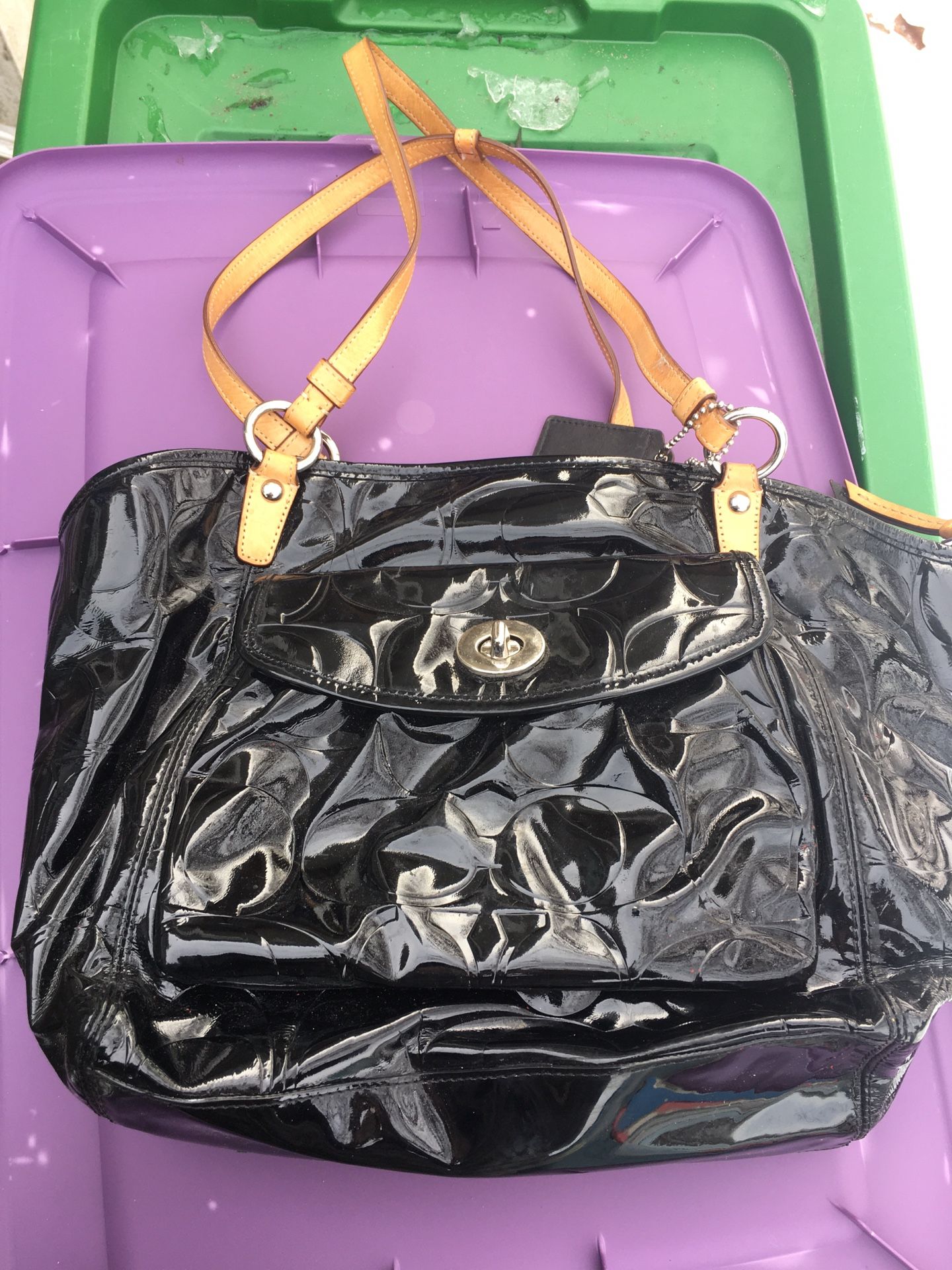 Large coach purse hotsell