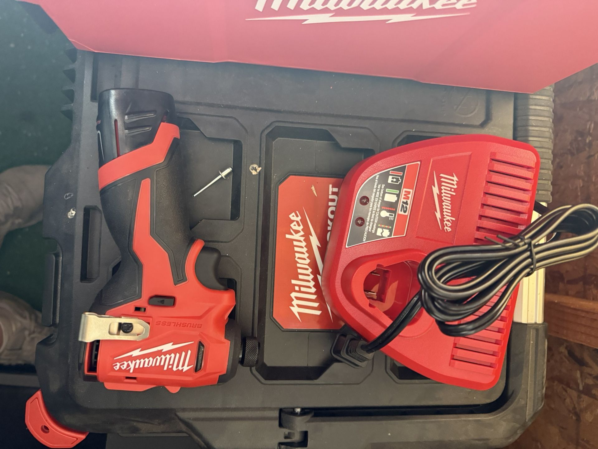 Sub, Compact, Brushless Impact Driver With Battery And Charger 
