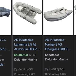 AB Inflatable 9u Boat 6hp Evinrude