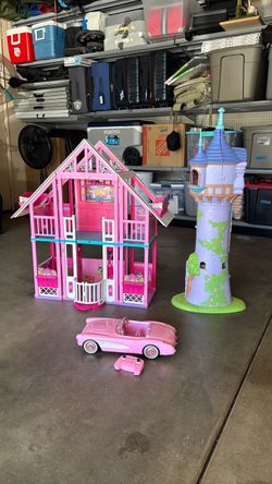 Mattel Barbie Home & Car/Disney Rapunzel Home