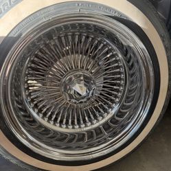 Set of 13”s wire wheels 
