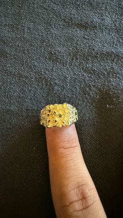 10k Solid Nugget ring