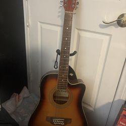 De Rosa 12 String Guitar Acoustic Electric