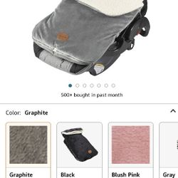 JJ Cole Bundle Me Winter Baby Car Seat Cover and Bunting Bag -Original - Sherpa Lined Weather Resistant Baby Carrier and Stroller Cover Car seat 
