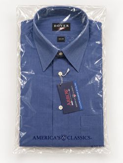New in Package Arrow Dover Blue Men’s Dress Shirt, 16½, 32/33