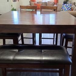 Dining Table With Seats 6 and Extendable 