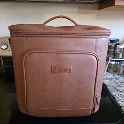 Titan faux leather cooler
