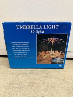 Patio Umbrella Light Set 80 Lights