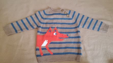 Fox Winter Baby Sweater