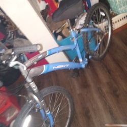 26 Inch Mountain Bike Blue And Silver