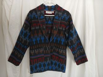 Karen Kane Southwestern Print Wool Blazer
