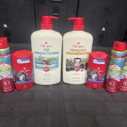 Old Spice Body Wash and deodorants bundle