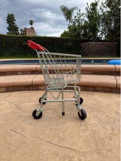 Kids play shopping cart